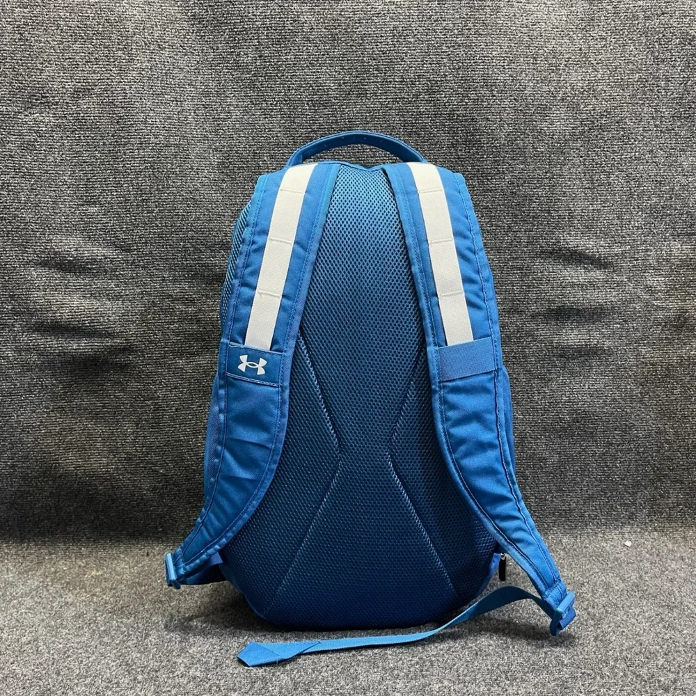 Under Armour 1361176‎ 426 Storm Hustle 5.0 Blue/White Backpack School Gym Travel